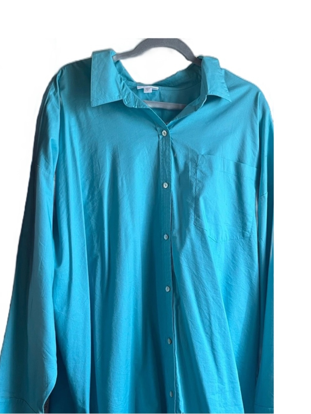 J. Jill Turquoise Button-Front Blouse